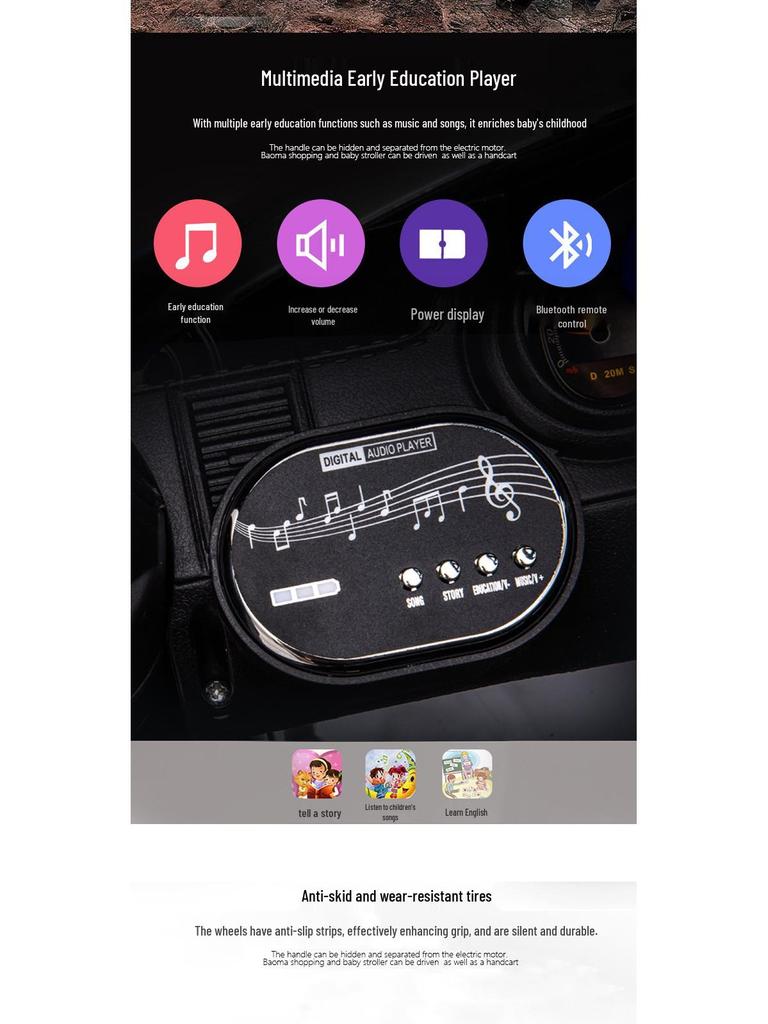 Mercedes G-Class Kids' Electric Ride-On Car with Remote Control & Music for Ages 1-8