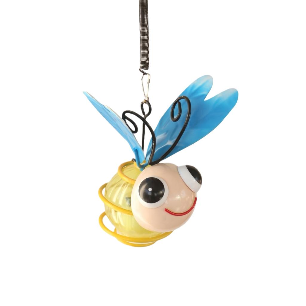 Solar Powered Bee Hanging Light Iron Art LED Outdoor Garden Decoration Yard Patio Hanging Lamp Solar Lantern