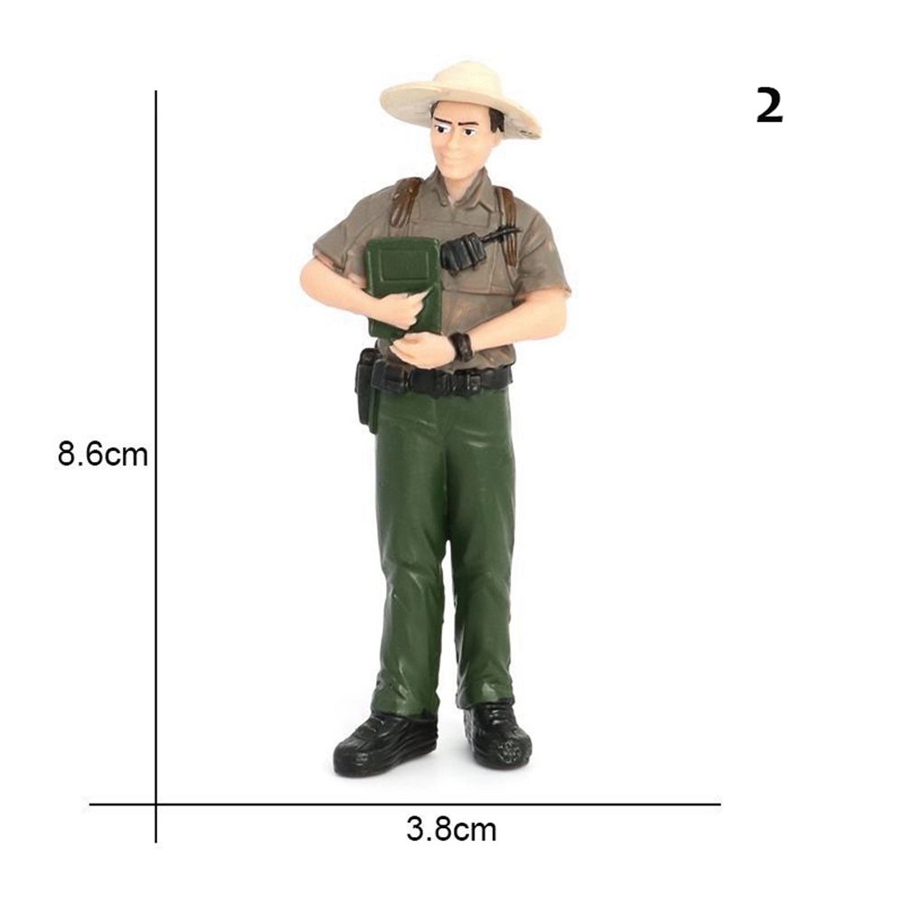 Simulation Toy Figure Farm Ranch Shepherd Breeder Farmer Peasant Doll Sand Table Decoration PVC Hand-made Character Scene Model