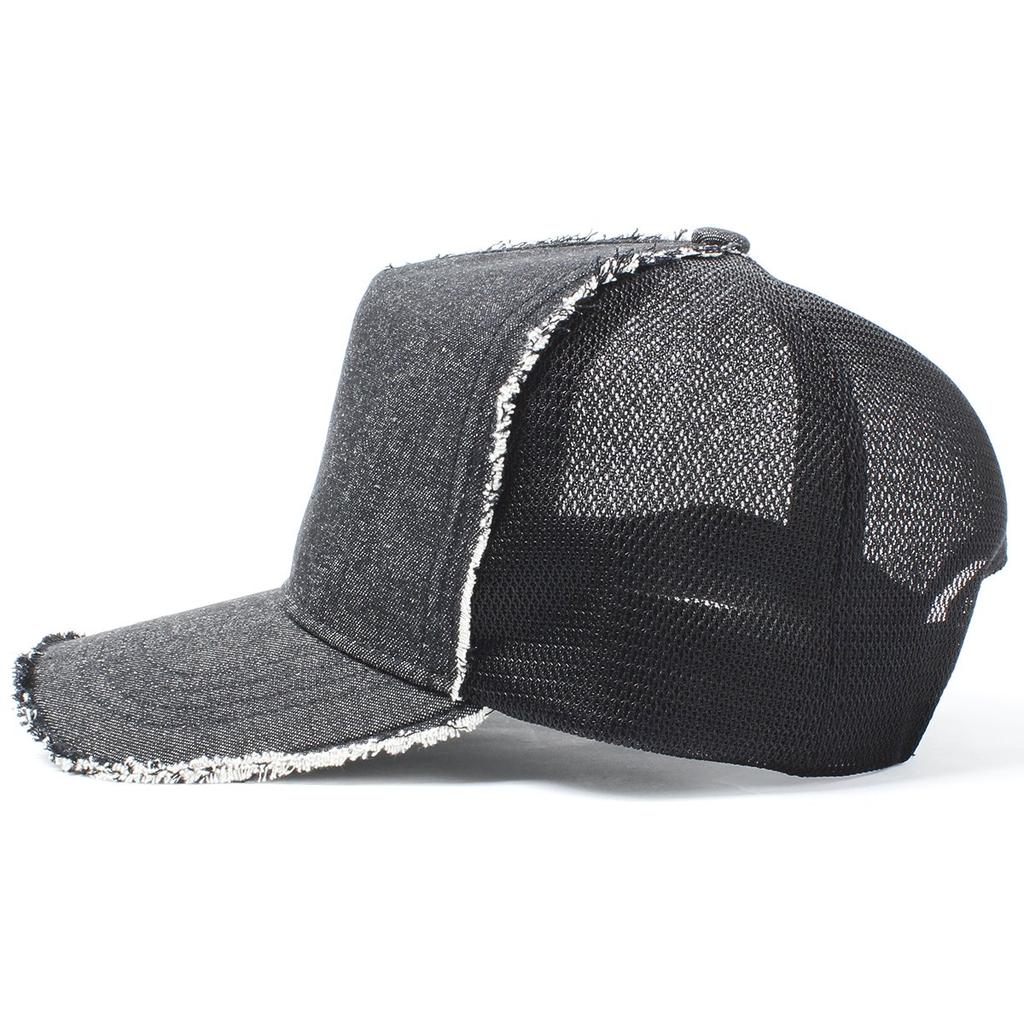 Basic Enchi Damage Mesh Remade and Solid and CAMO Cap, Customizable, Color, Women's Men's,