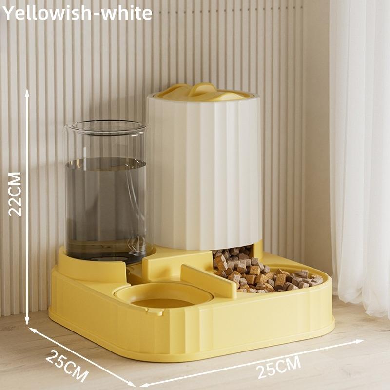 Cat and Dog Automatic Feeder Cat Dog Feeding and Water Fountain Drinker Pet Food Storage Dispenser Container Pet Accessories New