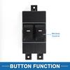 Power Window Switch No.935701Y000 Front Left Driver Side Window Control Switch for Kia Picanto 2011-2016 Black