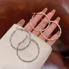 S925 Silver Needle Oversized Circle Earrings for Women - Simple, Versatile, and Elegant, As Seen On Internet Celebrities