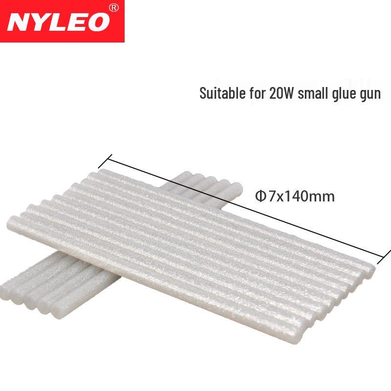 Colored Glitter & Glass Glue Sticks for Hot Glue Gun - High Viscosity EVA Silicone, 7mm