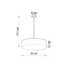 Lampa Wisząca Solara 3 E27 Biały Lumilo 01.105.20