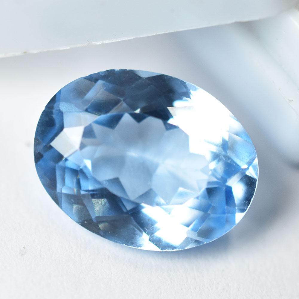 Natural Blue Sapphire Loose Gemstone Quality Oval 10 Ct September Birthstone for Gem Collections