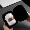 Lailuo Mutton-Fat Jade Porcelain Portable Travel Tea Set