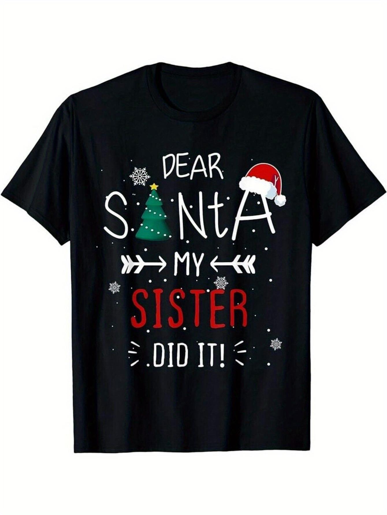 Top Pick Mens Funny Christmas TShirt  Dear Santa S