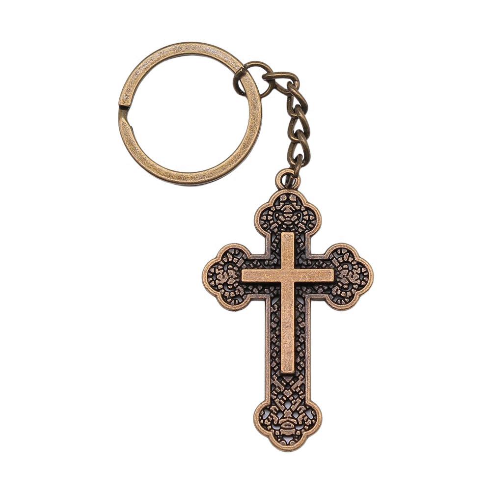 Portachiavi con Ciondolo Croce Ankh Amuleto Egiziano Portachiavi Anello 28mm
