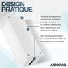 Acropaq boîte cache câble – grand (41 x 13 x 16 cm), cache multiprise, boîte pour rangement des câbles, boîte multiprise - blanc