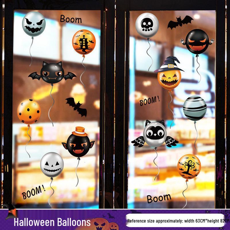 

Хэллоуинский тыквенный фонарь и статические наклейки на окна для украшения детского сада