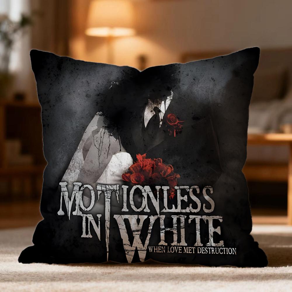 Fashion M-MMotionless In White Cushion Cover Soft Washable Pillow Case Multi-Scene for Couch Bed Travel Office Use