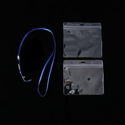 20PCS Waterproof Sleeve Pouch With Sealing Strip Lanyards ID Badge Holder Plastic Protector Case Clear PVC Name Plate Card Bag