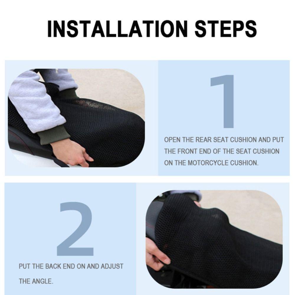 Motorcycle Vehicle Cushion Seat Cover Portable Moto Seat Cover New 3D Honeycomb Mesh Cover