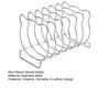 Bear-Shaped Toast Rack Stainless Steel 6-Slice Bread Holder For Air