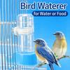 140ml Automatic Birds Drinker Transparent Leak-proof Automatic Feeder Large Capacity Hamster Bottle