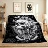 Skull Art Flannel Blanket Throw Blanket Soft Warm Sofa Bed Camping Car home Decor Unique Christmas Gift C930252