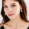 Exquisite C-shaped Imitation Pearl Earrings,Women's Stainless Steel Earrings,Waterproof Geometric Jewelry Gifts