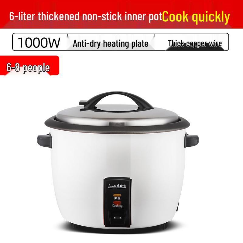 Classic Non-Stick Rice Cooker: Large Capacity (8-45L) for Commercial Use, Canteens, and Restaurants, Serves 8-60 People