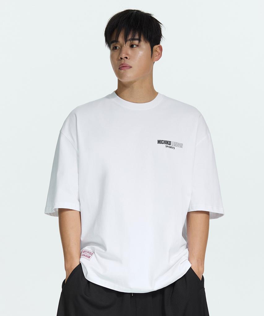 Michikoleondeonseupocheu Heritage Back Logo Bulk Fit Short Sleeve T-Shirt White