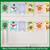 Christmas Banner 2024 Merry Christmas Decorations For Home Garland Santa Claus Navidad For Xmas Gift Noel Decor New Year 2025