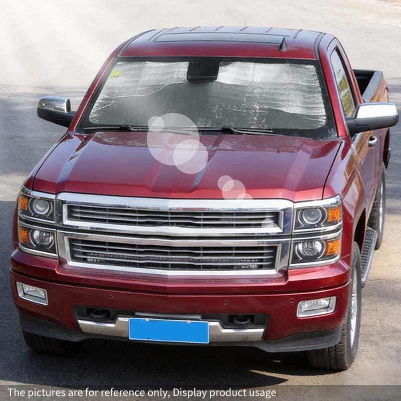 Car Front Windshield Sunshade Window Shade Foldable Sun Visor Cover Fit For Chevy Silverado For GMC-SIERRA 2014-2017 Car Interior Accessories