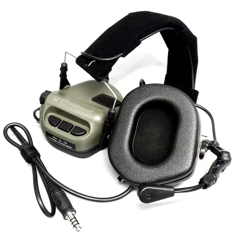 

Легкие электронные наушники EARMOR M32, защита слуха NRR 22 дБ, шумоподавление, усиление звука для стрельбы, охотничьего тира