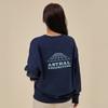 ASTRAL PROJECTION Signature Logo Loose Fit Sweatshirt_Navy