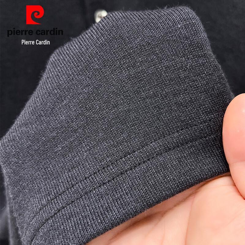 Pierre Cardin Men's Long-Sleeve Cashmere Silk Blend Polo Shirt