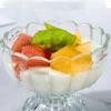 1 Stück Dessertglasbecher Eiscreme Pudding Dessert Transparente Becher Perfektes Küchenzubehör für Eiscreme Fruchtsaft Salat
