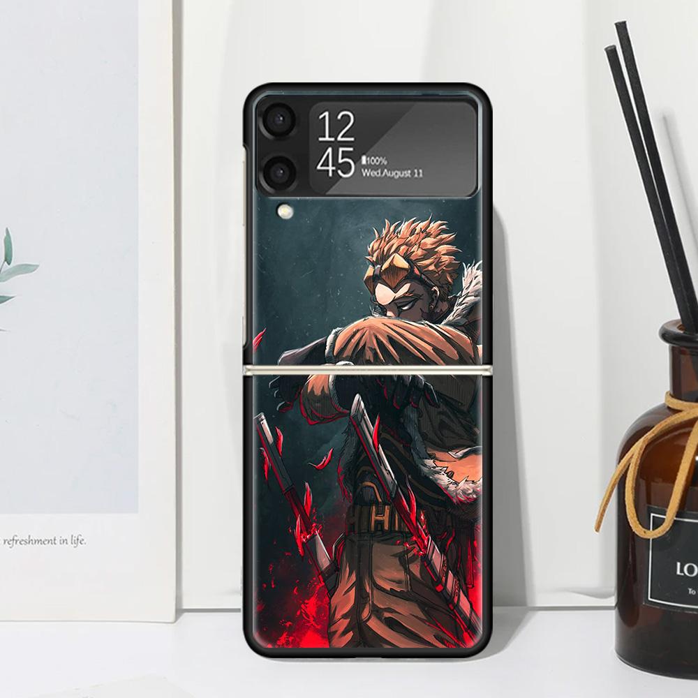 

Чехол для телефона Hawks MHA My Hero A-Academy для Samsung Galaxy Z Flip 7 6 5 4 3 5G Flip3 Flip4 Flip5 ZFlip6 ZFlip7 Черный Fundas Samsung Z Flip 3