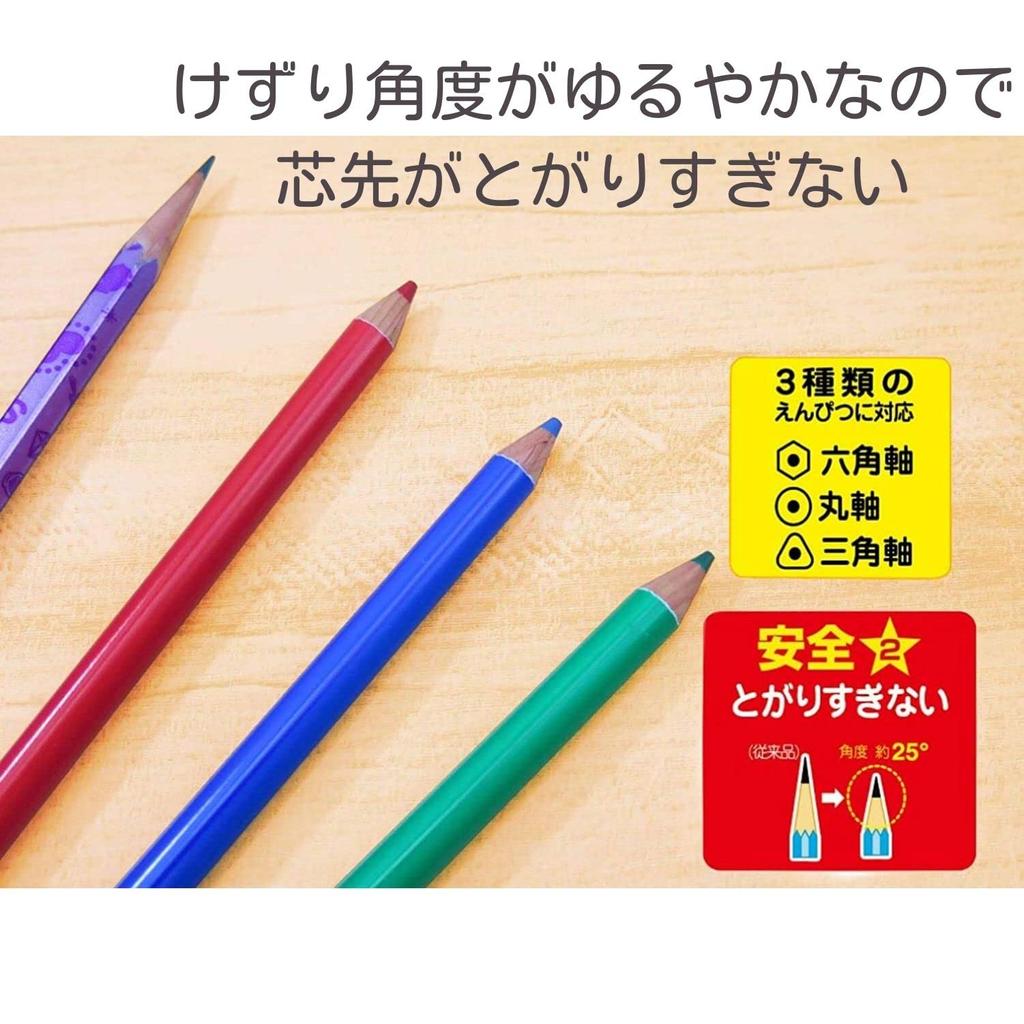 Kutsuwa Super Safety Pencil RS039BK Sharpener, Black,