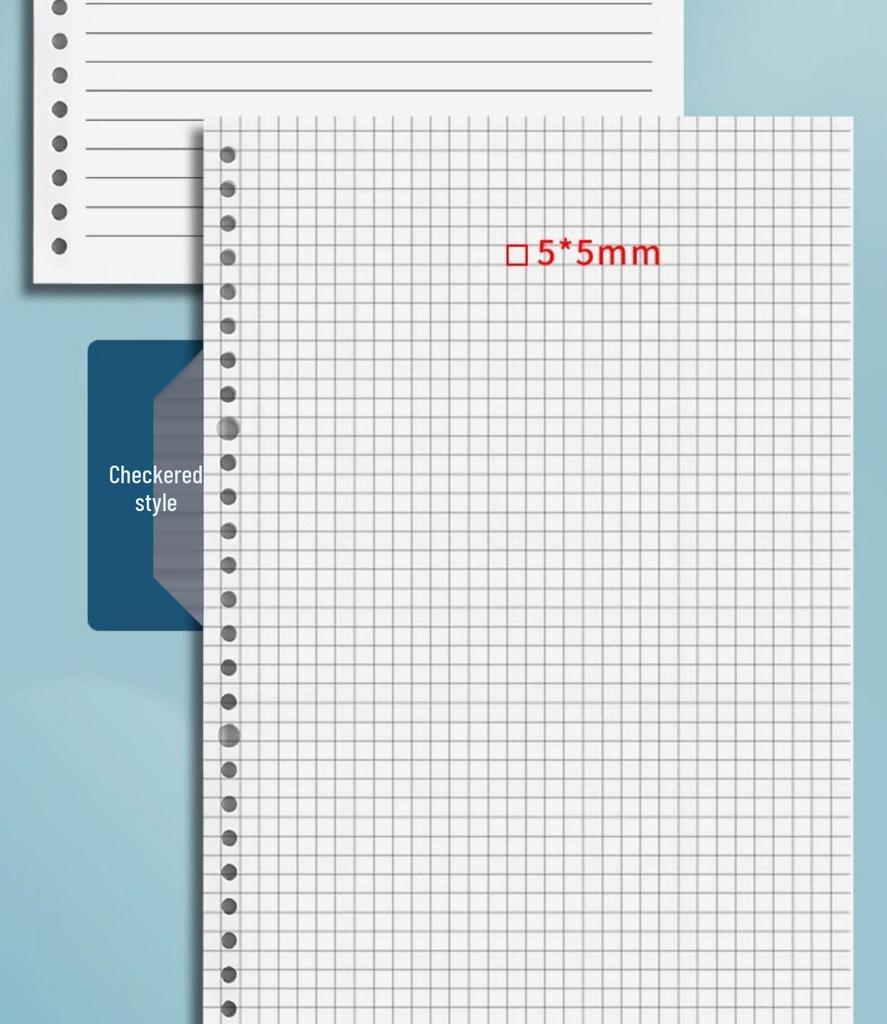 B5 Häftesbindare med Bekvämt Grepp och Tjocka Lösbladspåfyllningar för Studenter