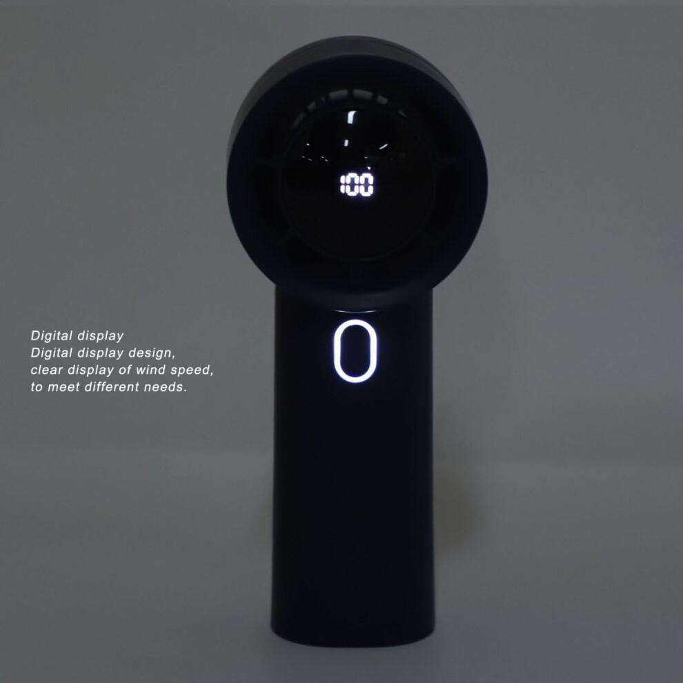 Compact And Portable Handheld Fan Fast Charging Bladeless Design With Digital Display Rechargeable Battery Adjustable Wind Speed For Travel Outdoor Sp