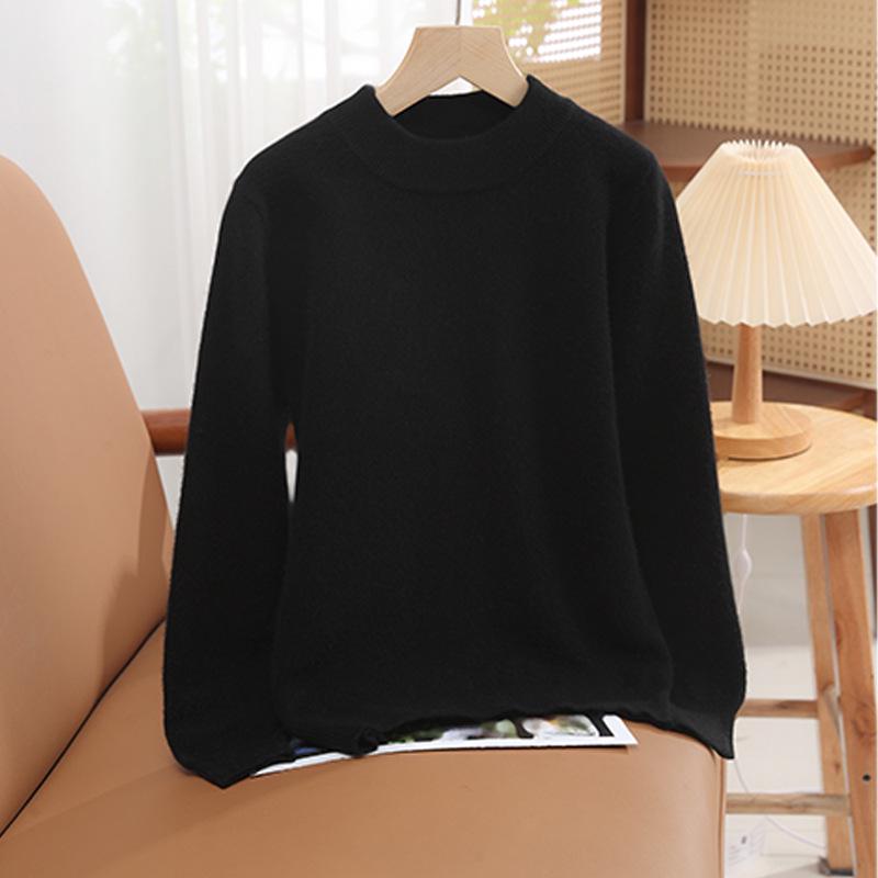 A-Point Children's Pure Wool Sweater - Autumn/Winter Round Neck Pullover for Boys and Girls