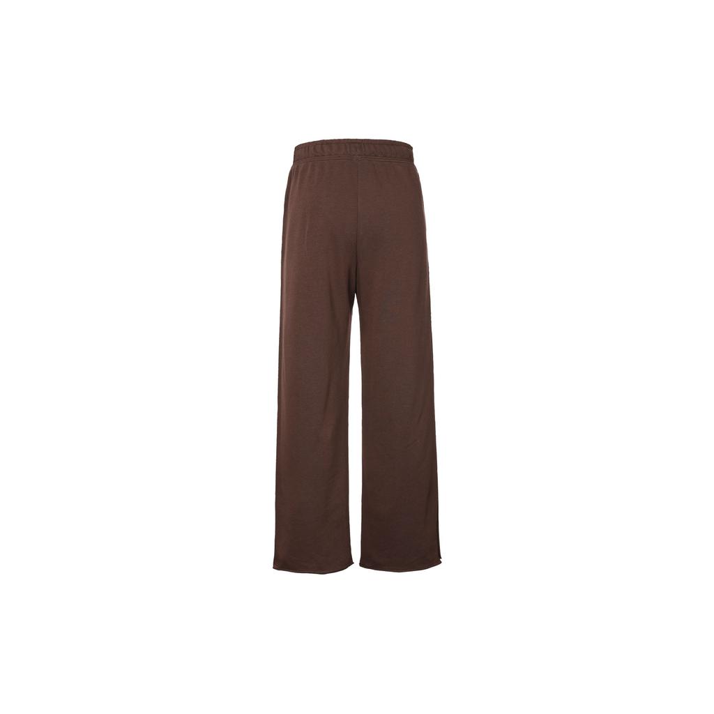Nike Solid Color High Waist Wide Leg Casual Sports Pants Women pants Earth-Brown DV7845-227