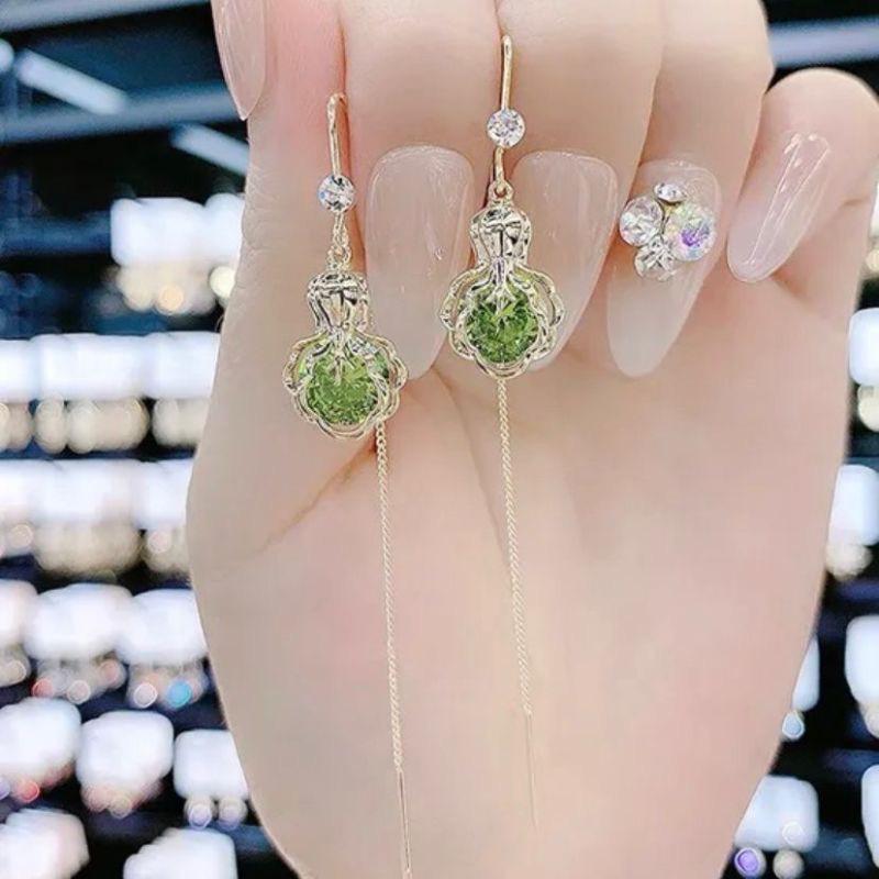 925 Silver Needle Luxury Tassel Earrings for Women