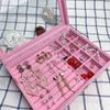 Jewelry Storage Box Earring Ring Necklace Jewelry Display Box Jewelry Classification Dustproof Transparent Flip Lid Jewelry Box
