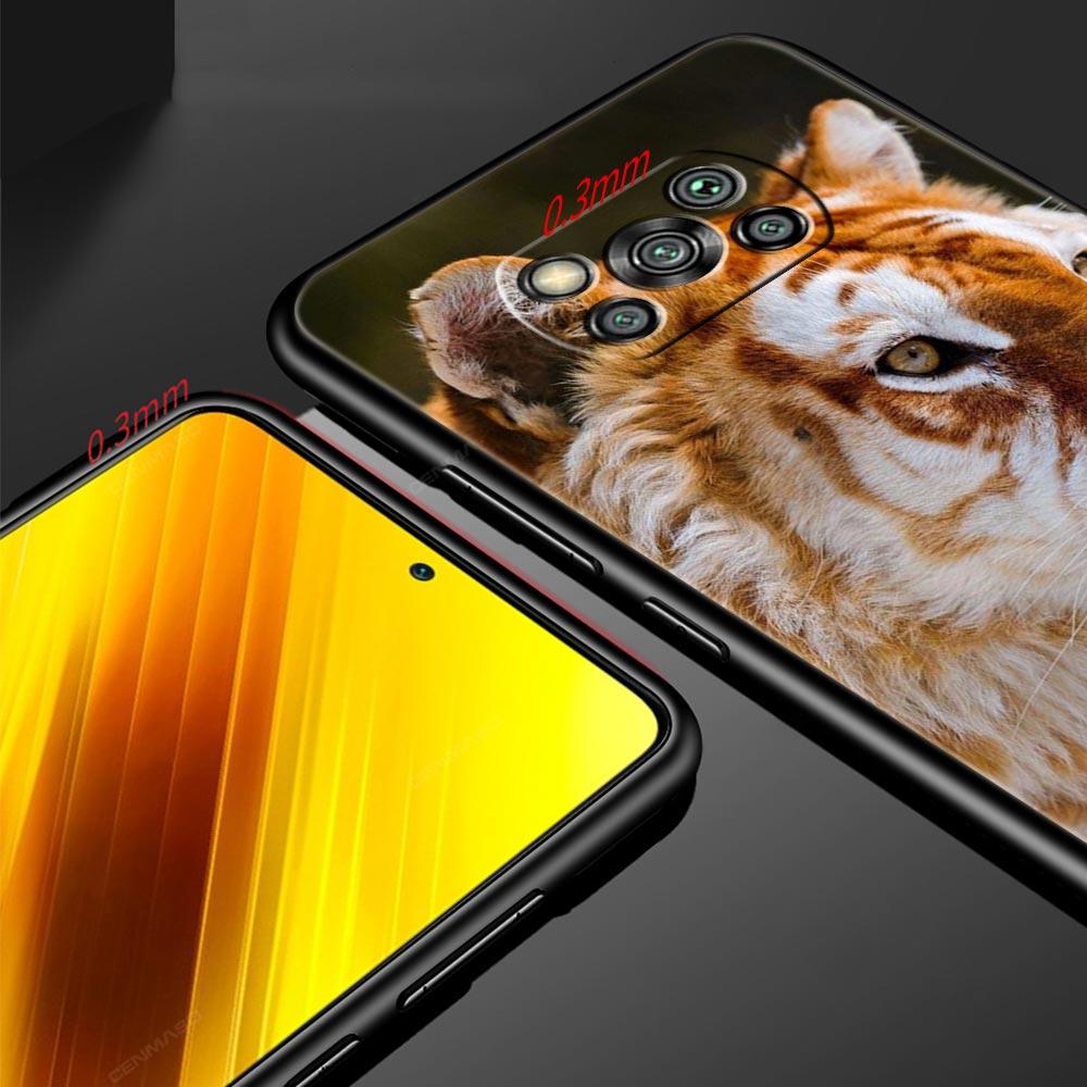 Tiger Lion Leopard Phone Case For Xiaomi Mi Poco X3 NFC M3 F4 F3 M4 X4 Pro 5G Note 10 12 Lite 11 11T 10T 11X 13 12T Pro 9T Cover