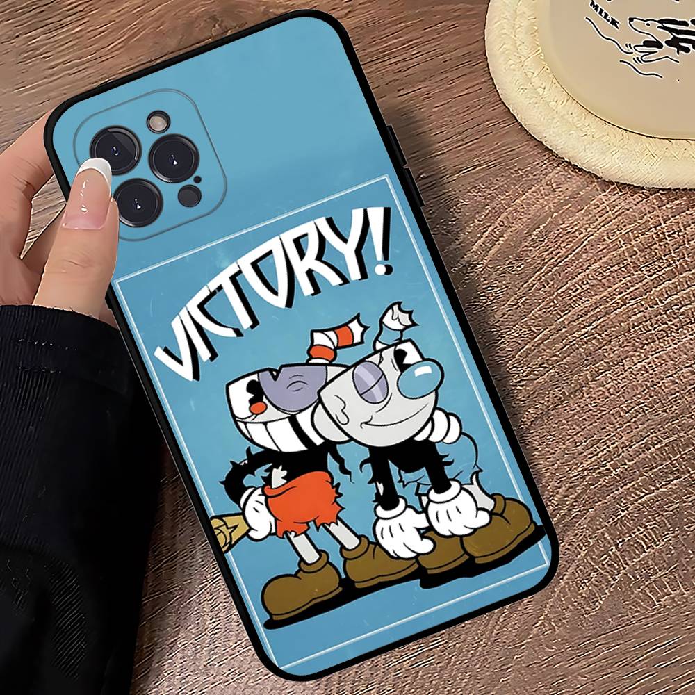 C-Cuphead Classic Game Phone Case For IPhone 16 11 12 13 14 15 17 Pro Max Plus 16E Silicone Cover