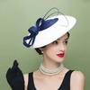 Headband Style Wide Brim Fascinator Elegant Sunscreen Hat Fashion Mesh Fascinator  Women’s