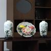 New Chinese Style Hand-painted Ceramic Vase Decor
