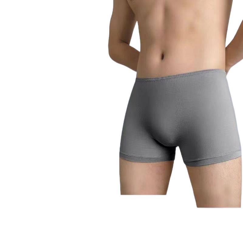 Sterilized Men's Disposable Travel Boxer Briefs - Wash-Free, Mid-Rise, Portable for Business Trips & Outdoor Activities