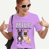 T Shirt for Women Teens Tees French Bulldog Printing Multi Color Unisex Clothes Vintage Men's Streetwear Daily Style Fashion