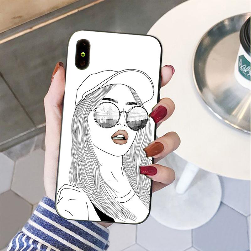 Husă de telefon Sunshine Girl pentru iPhone 11 12 pro XS MAX 8 7 6 6S Plus X 5S SE 2020 XR