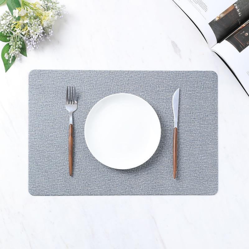 6PCS waschbare Tischsets rutschfeste wärmeisolierende PVC-Tischset für Esstisch Küchenzubehör