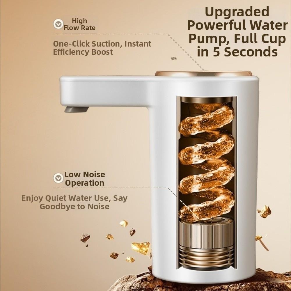 USB Charging Electric Bottled Water Dispenser Type-C Charging Smart Water Bottle Pump  Home Use