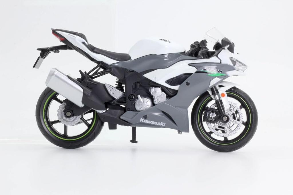Doyusha Diecast Motorcycle Scale 2023 Kawasaki Ninja Gray Finished Product 1/12 ZX-6R