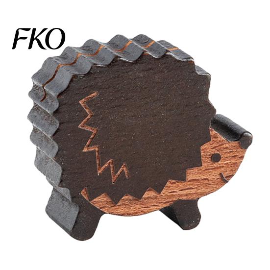 Wooden Desk Accessory Mushroom Place Card Holder, Mini Hedgehog Table Number Rounded Corner Paper Clip Farmhouse Note Picture Photo Holder