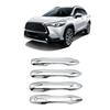 MEKOMEKO Door Handle Covers for New Corolla Cross Door Knob Door Panel Garnish Exterior Scratch ABS Set Compatible with New Corolla Cross 2021 May